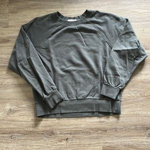 Z Supply Classic Crew Ash Green Terry XS